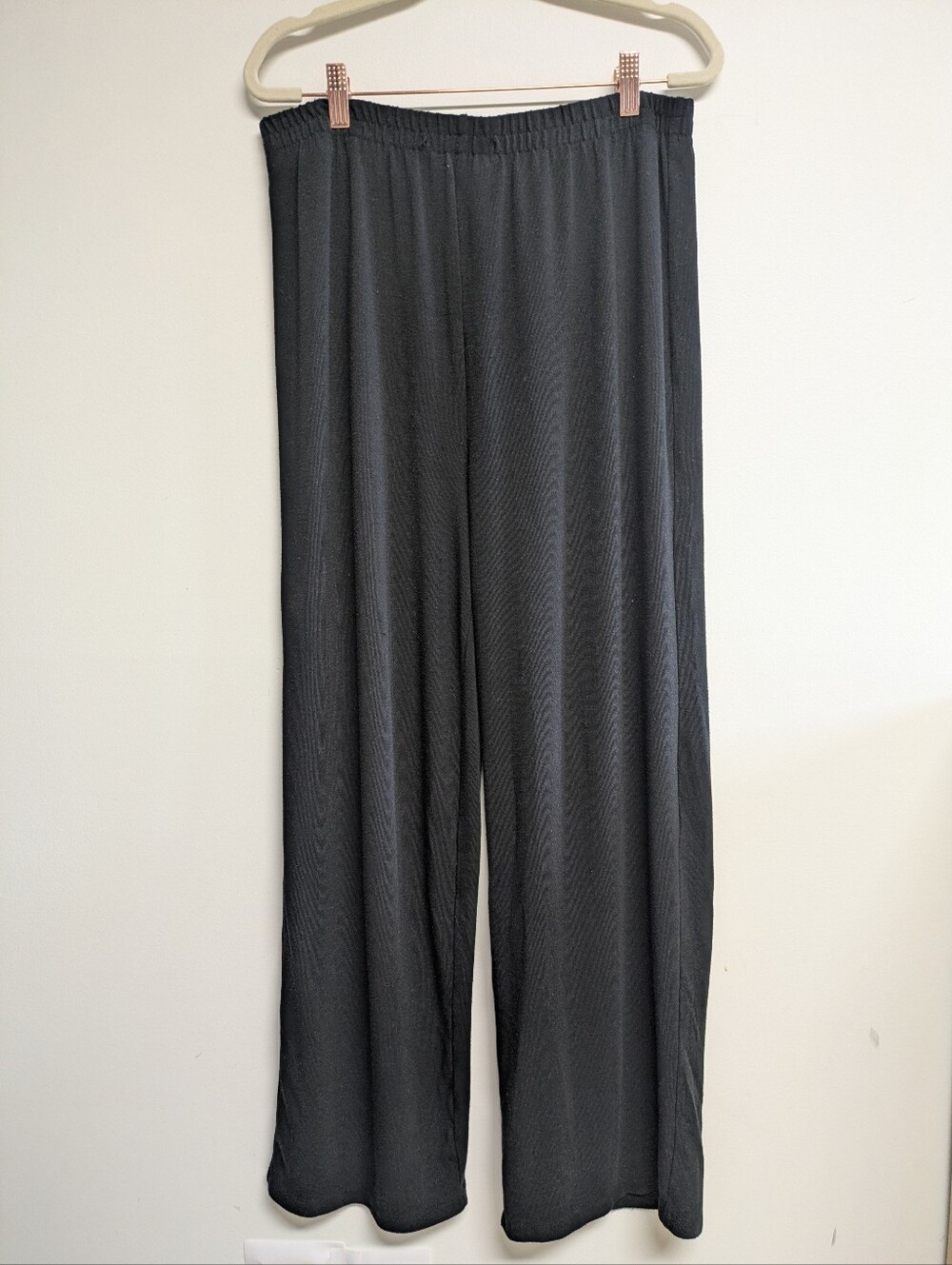 Wilfred Free Knit Black Wide Leg Flowy Relaxed Fit Pull On Pants *Flaw